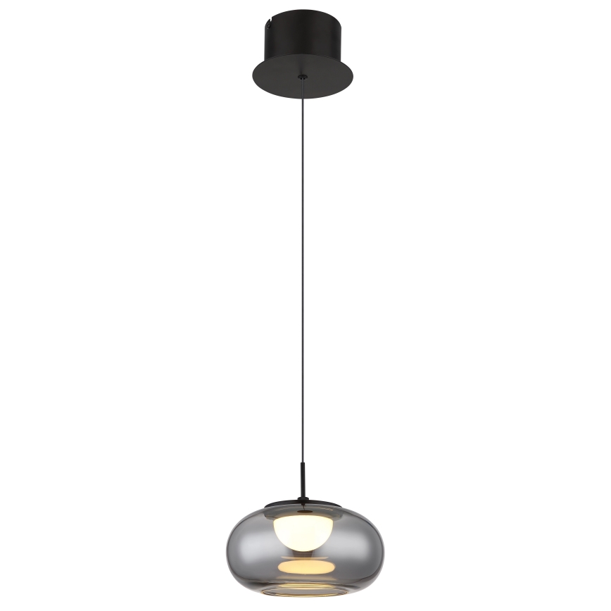 Globo - LED Lustra ar auklu LED/6W/230V melna