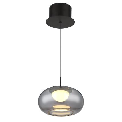 Globo - LED Lustra ar auklu LED/6W/230V melna