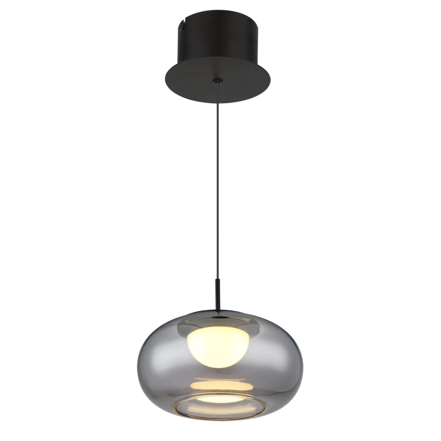 Globo - LED Lustra ar auklu LED/6W/230V melna