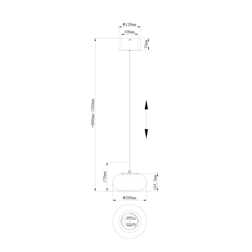 Globo - LED Lustra ar auklu LED/6W/230V balta