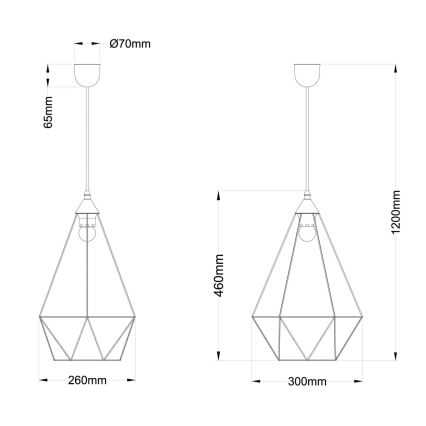 Globo - Lustra ar auklu 1xE27/60W/230V d. 30 cm