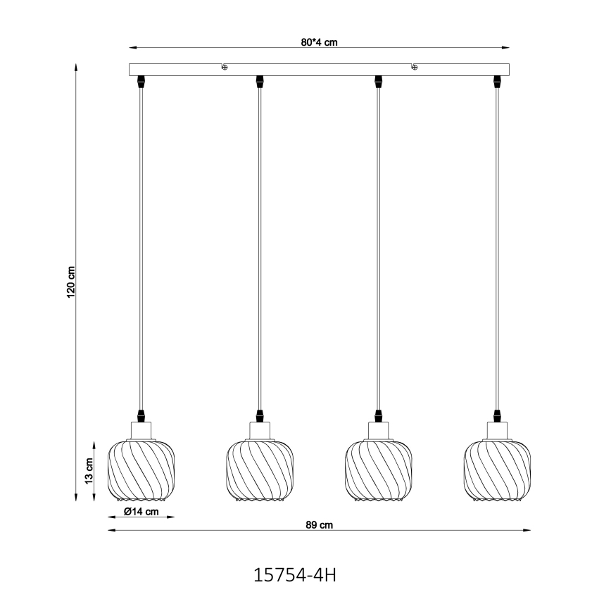 Globo - Lustra ar auklu 4xE27/25W/230V