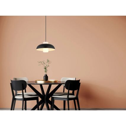 Globo - Pakaramais lukturis uz vada 1xE27/60W/230V melns