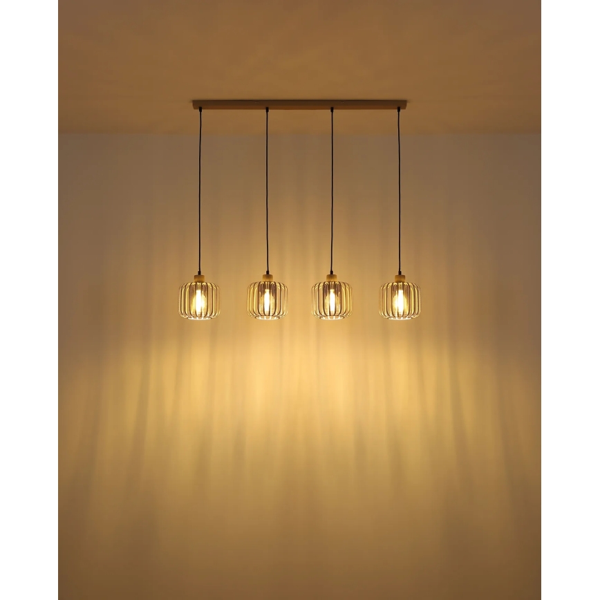 Globo - Karājamā lustra uz troses 4xE27/40W/230V