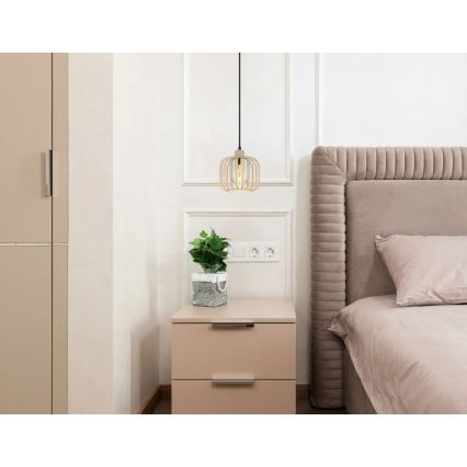 Globo - Piekaramais gaismeklis ar vadu 1xE27/40W/230V Ø 18 cm