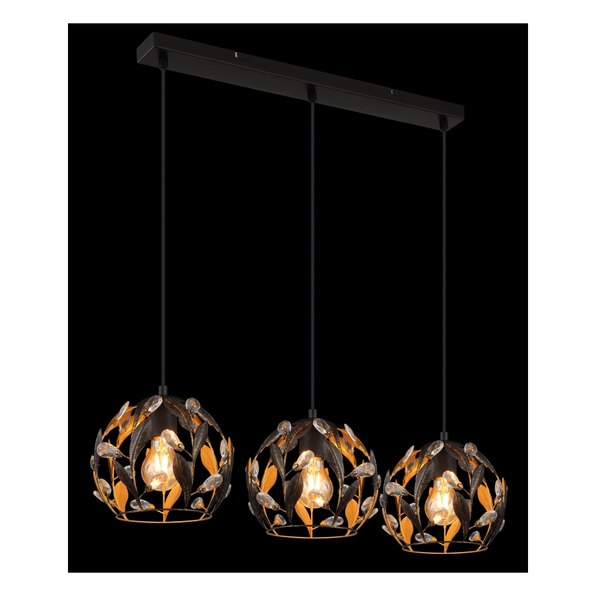 Globo - Piekaramā lampa uz kabeļa 3xE27/40W/230V