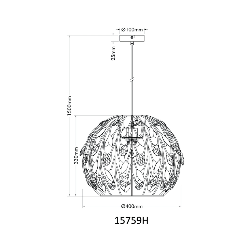 Globo - Lustra ar auklu 1xE27/40W/230V d. 40 cm