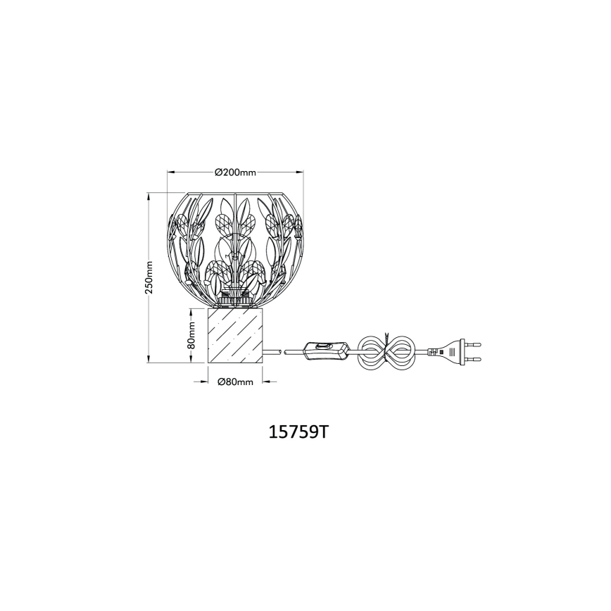 Globo - Galda lampa 1xE27/40W/230V