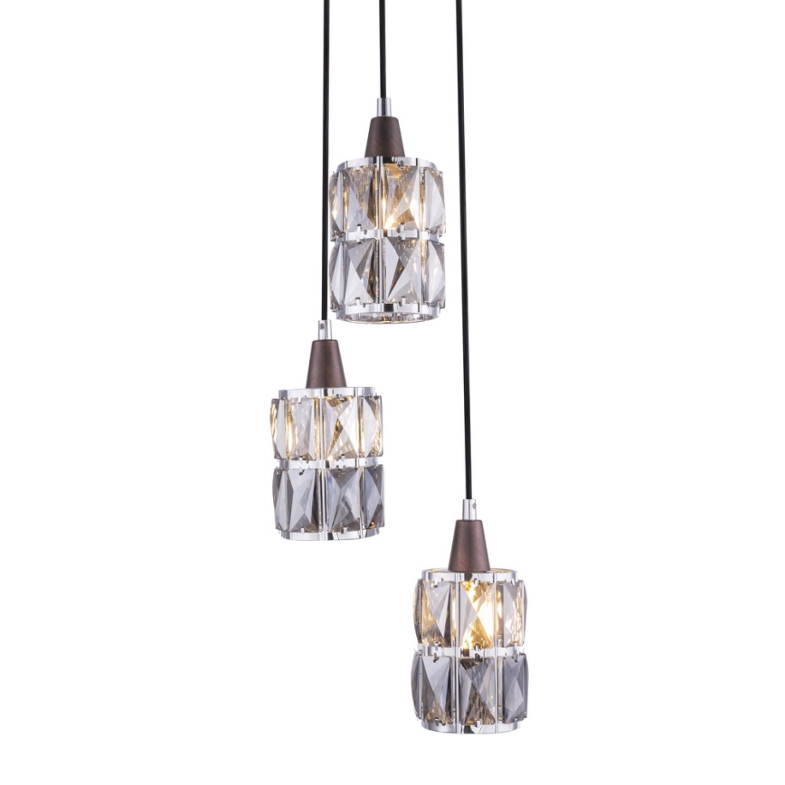 Globo - Kristāla lustra ar auklu 3xE14/40W/230V