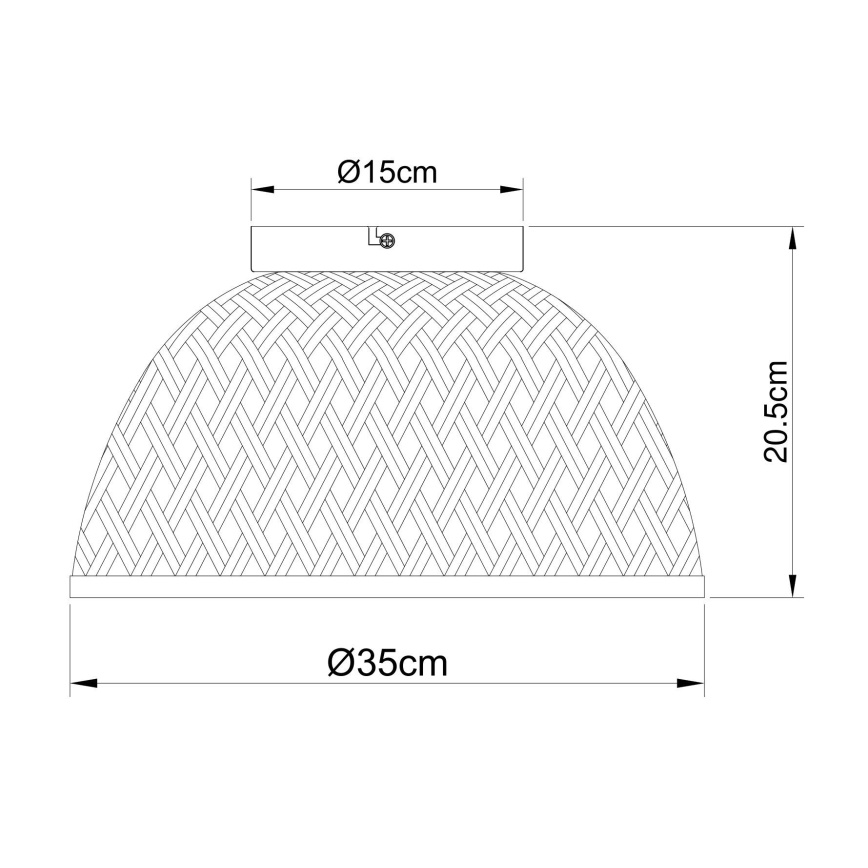 Globo - Virsapmetuma lustra 1xE27/15W/230V bambusa