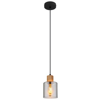 Globo - Lustra ar auklu 1xE27/25W/230V melna d. 12 cm