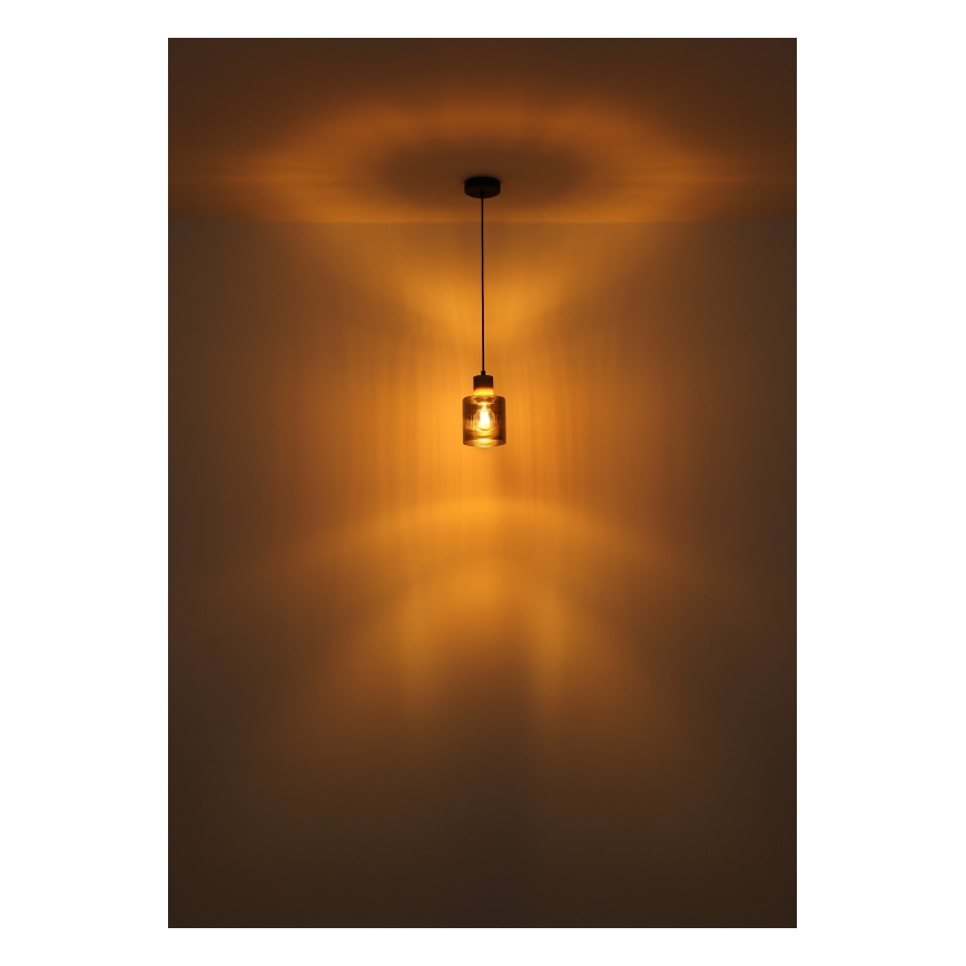 Globo - Lustra ar auklu 1xE27/25W/230V melna d. 12 cm
