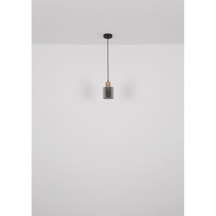 Globo - Lustra ar auklu 1xE27/25W/230V melna d. 12 cm
