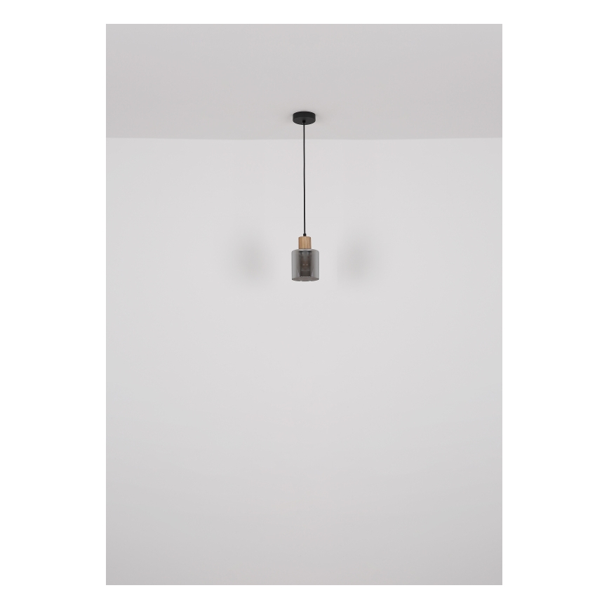 Globo - Lustra ar auklu 1xE27/25W/230V melna d. 12 cm
