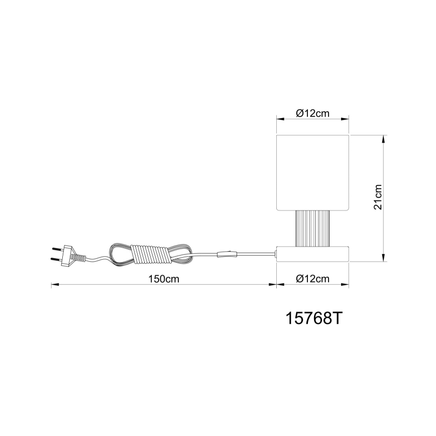Globo - Galda lampa 1xE27/25W/230V
