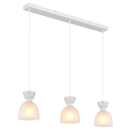 Globo - Lustra ar auklu 3xE14/40W/230V balta