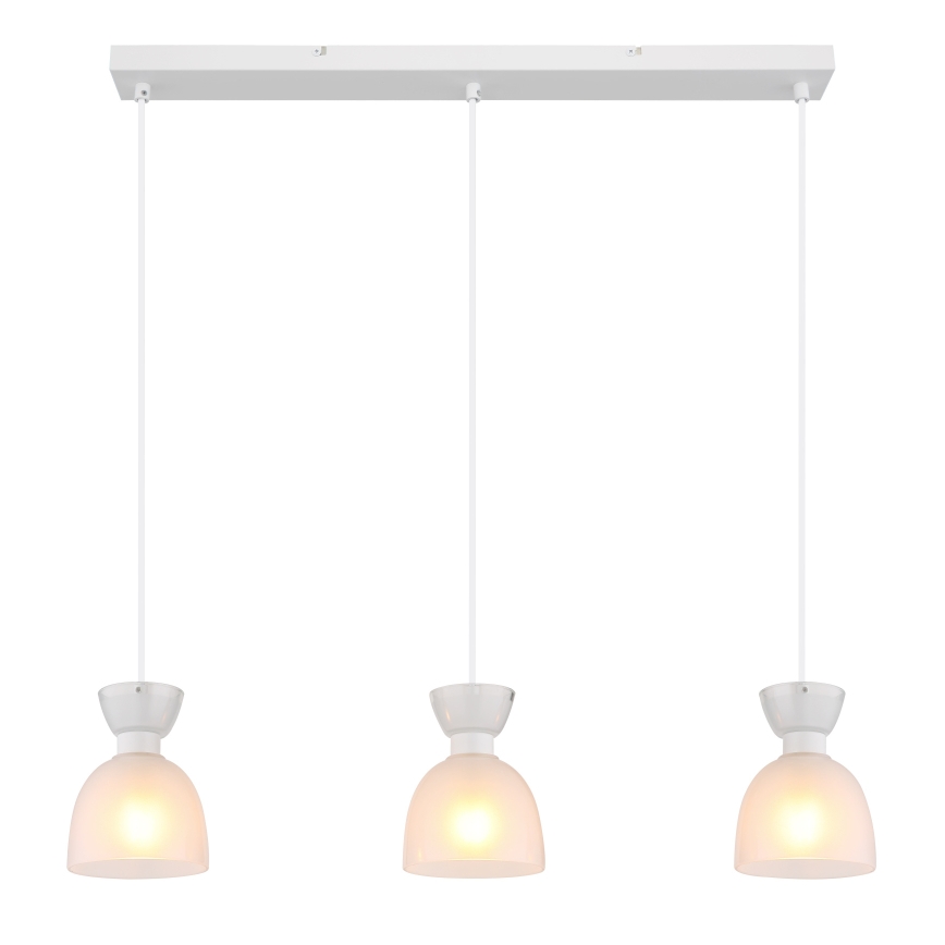 Globo - Lustra ar auklu 3xE14/40W/230V balta