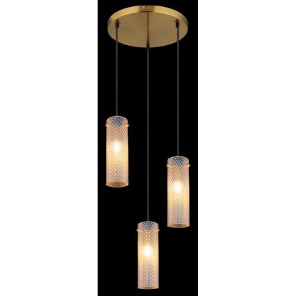 Globo - Lustra ar auklu 3xE14/40W/230V zelta