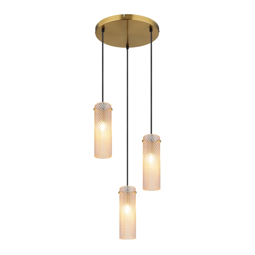 Globo - Lustra ar auklu 3xE14/40W/230V zelta