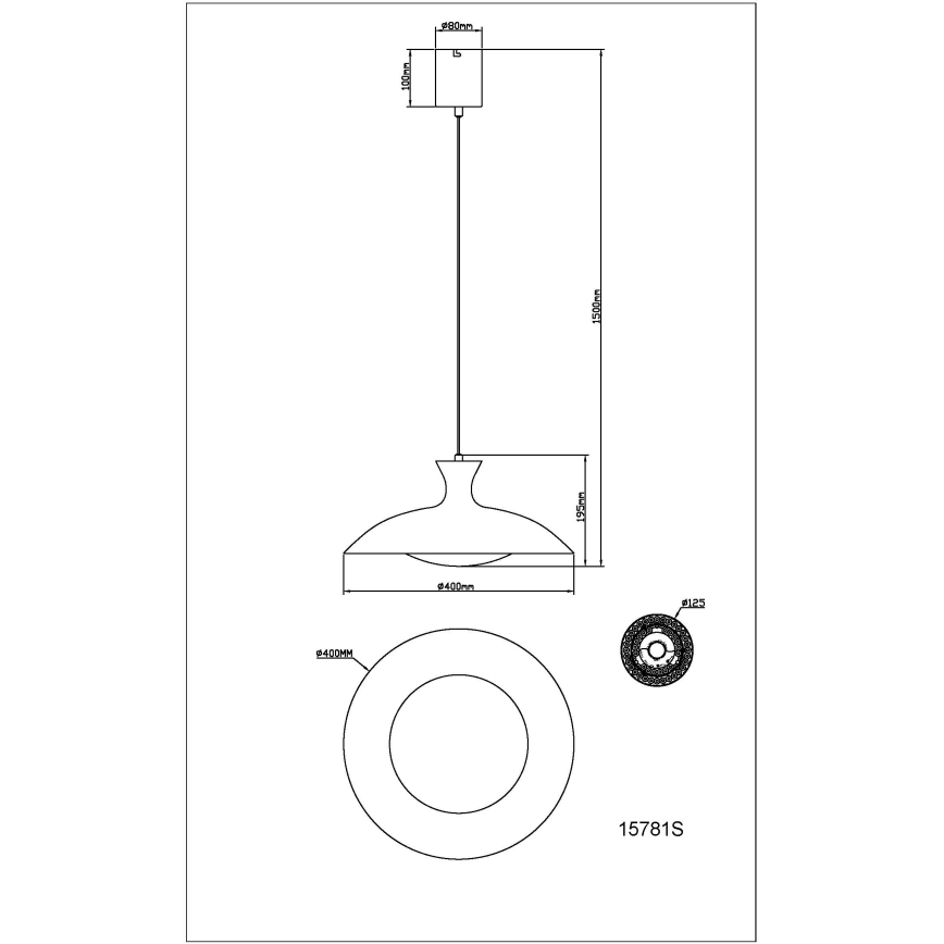 Globo - LED lustra ar trosi LED/18W/230V 3000/4000/6000K