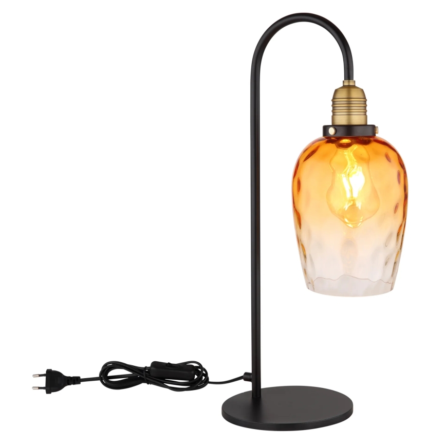 Globo - Galda lampa 1xE27/60W/230V oranža