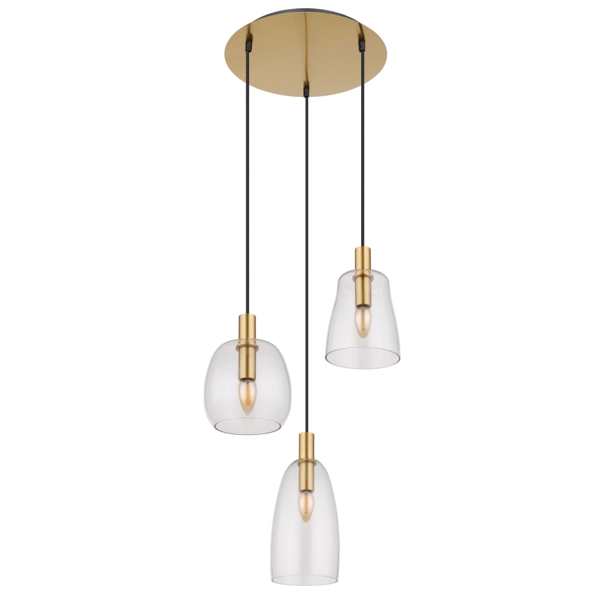 Globo - Lustra ar auklu 3xE14/40W/230V d. 43 cm misiņš