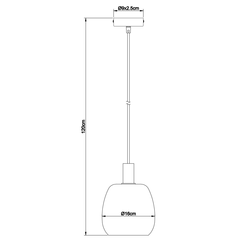 Globo - Lustra ar auklu 1xE14/40W/230V d. 16 cm misiņš
