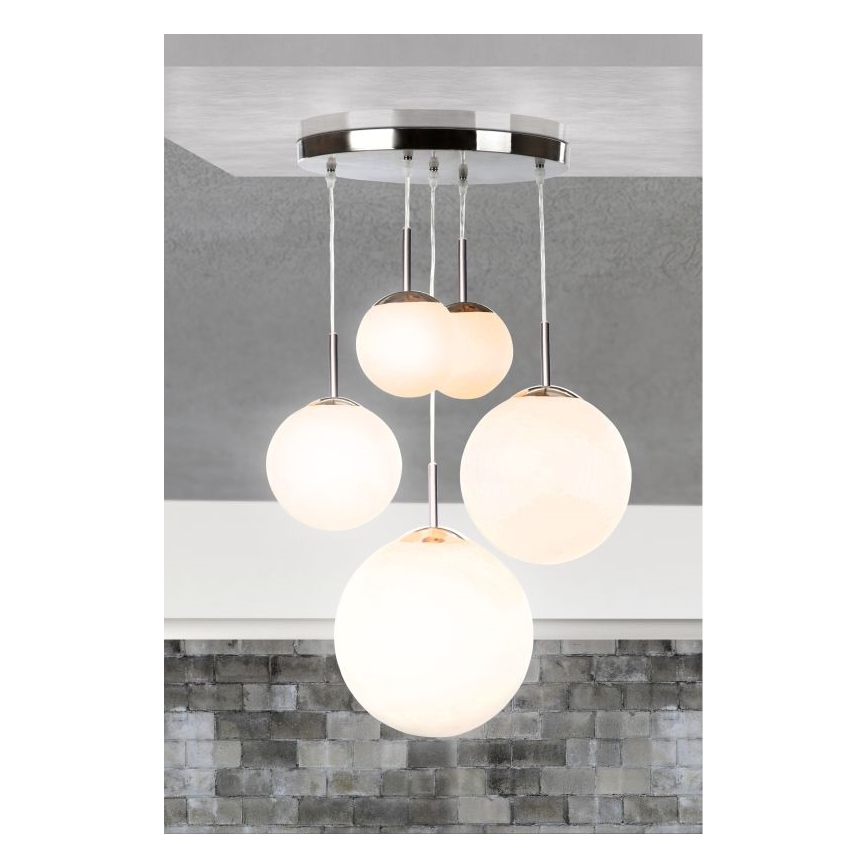 Globo - Griestu gaismeklis 5xE27/60W/230V