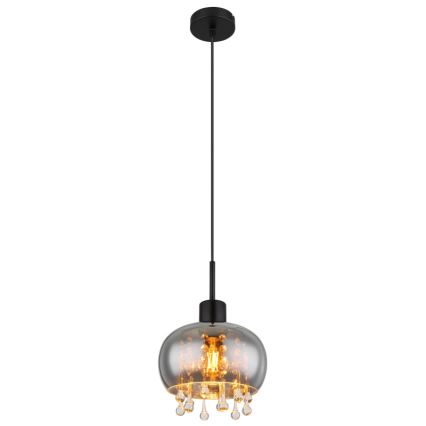 Globo - Lustra ar auklu 1xE27/9W/230V d. 21 cm melna