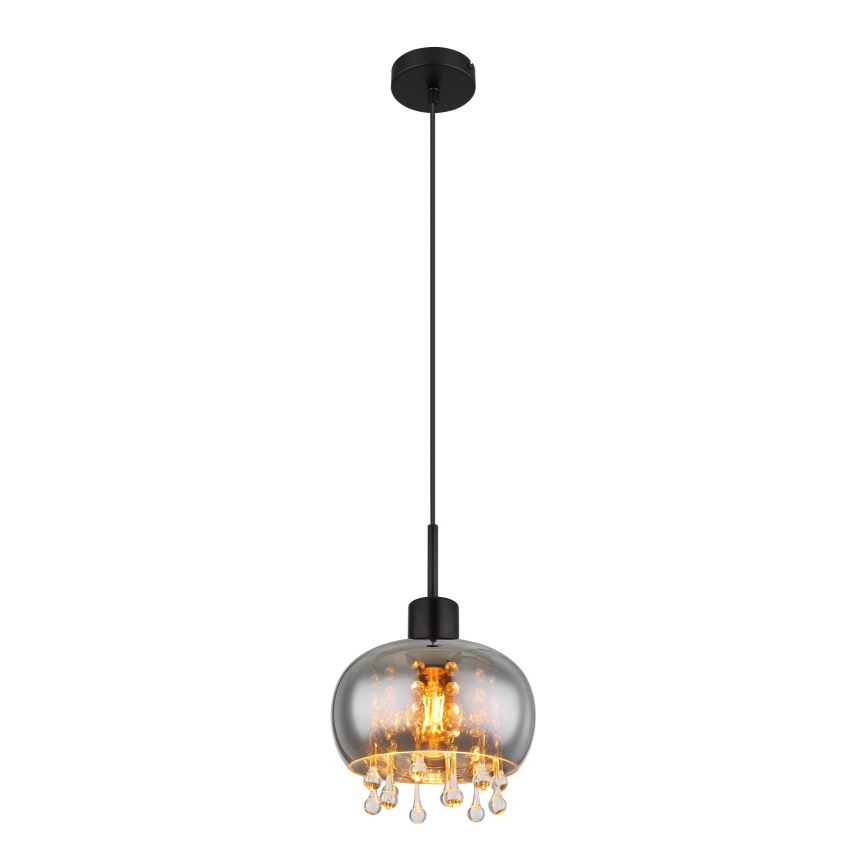 Globo - Lustra ar auklu 1xE27/9W/230V d. 21 cm melna