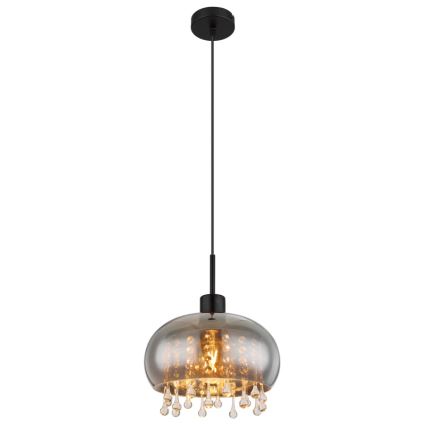 Globo - Lustra ar auklu 1xE27/9W/230V d. 28 cm melna
