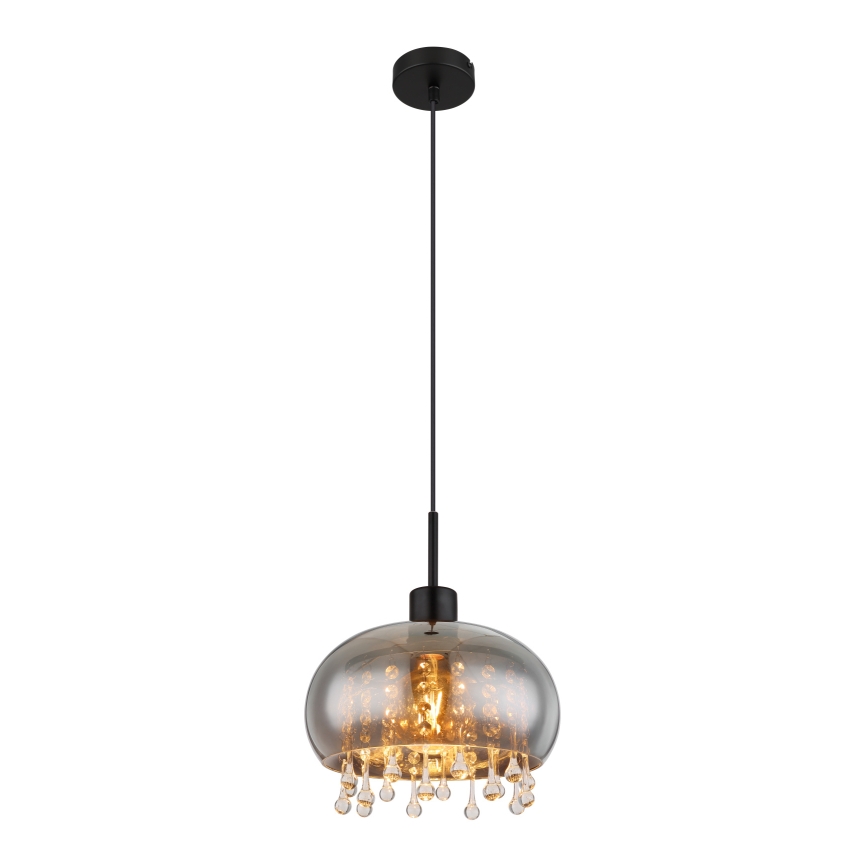 Globo - Lustra ar auklu 1xE27/9W/230V d. 28 cm melna