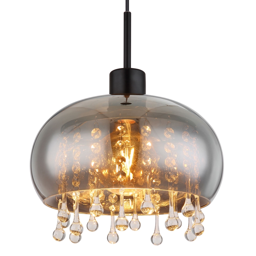 Globo - Lustra ar auklu 1xE27/9W/230V d. 28 cm melna