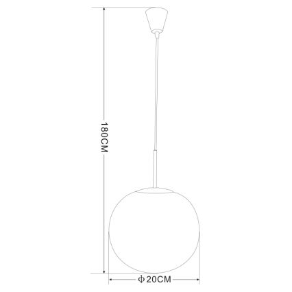 Globo - Lustra ar auklu 1xE27/60W/230V d. 20 cm