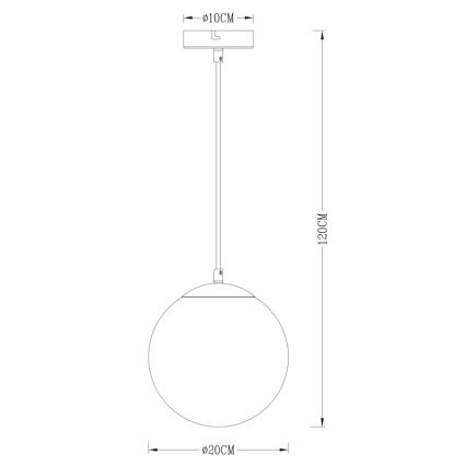 Globo - Lustra ar auklu 1xE27/40W/230V d. 20 cm
