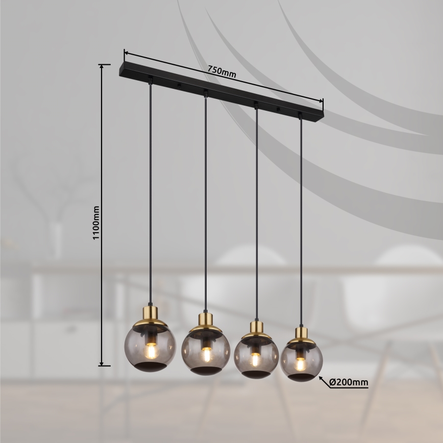 Globo - Lustra ar auklu 4xE27/25W/230V