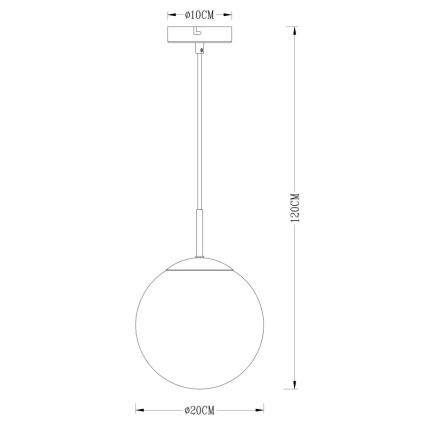 Globo - Lustra ar auklu 1xE27/40W/230V d. 20 cm