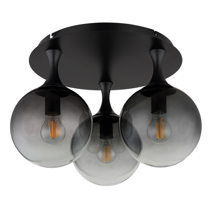 Globo - Virsapmetuma lustra 3xE27/10W/230V d. 46 cm melna