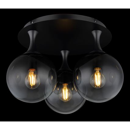 Globo - Virsapmetuma lustra 3xE27/10W/230V d. 46 cm melna