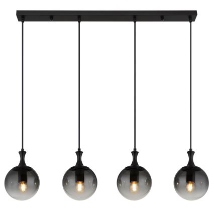 Globo - Lustra ar auklu 4xE27/10W/230V melna