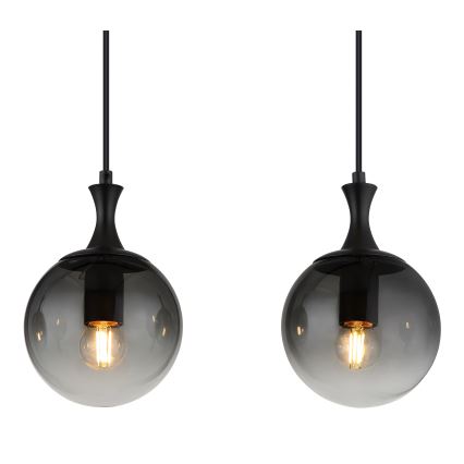 Globo - Lustra ar auklu 4xE27/10W/230V melna