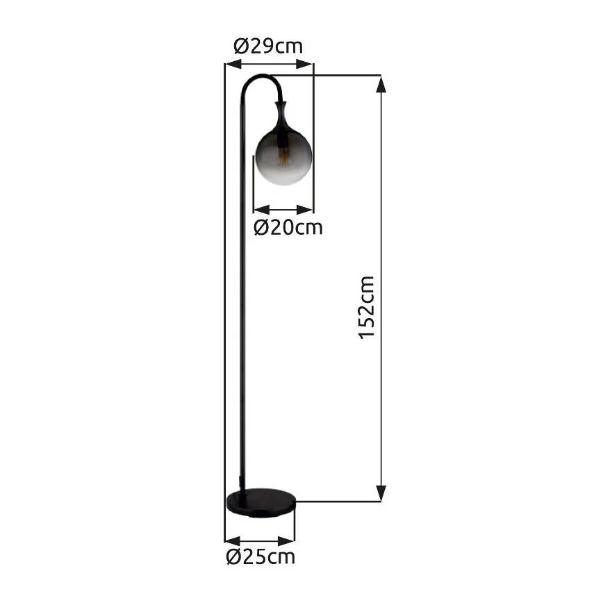 Globo - Grīdas stāvlampa 1xE27/10W/230V