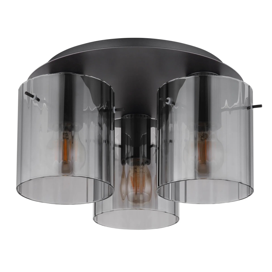 Globo - Griestu lampa 3xE27/40W/230V d. 37 cm pelēka