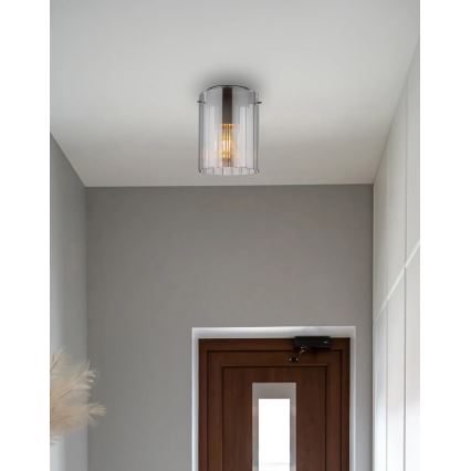 Globo - Griestu lampa 1xE27/40W/230V d. 18 cm pelēka