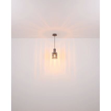 Globo - Lustra ar auklu 1xE27/40W/230V d. 18 cm brūna