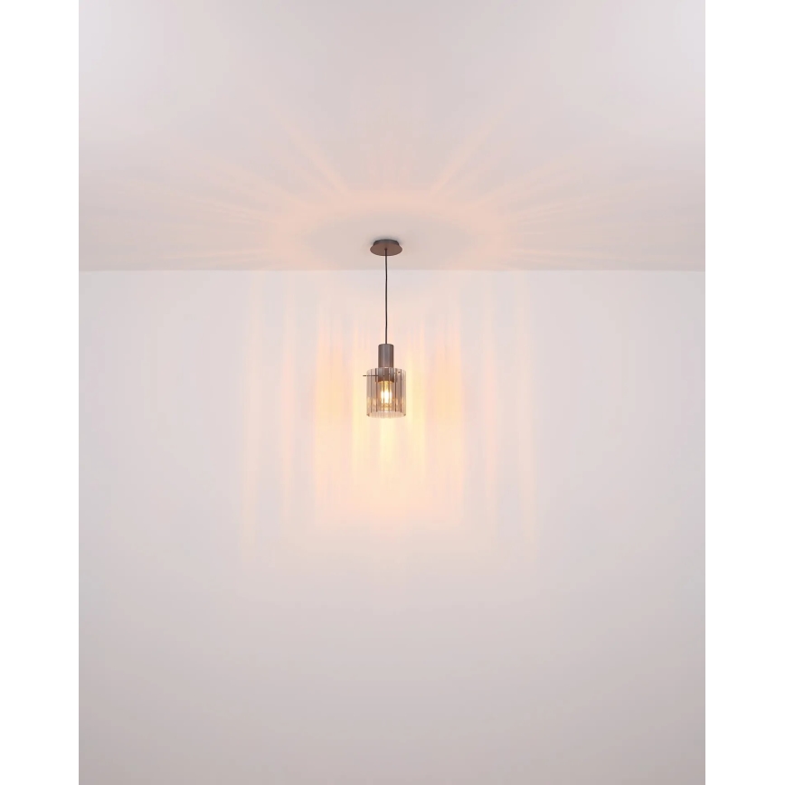 Globo - Lustra ar auklu 1xE27/40W/230V d. 18 cm brūna