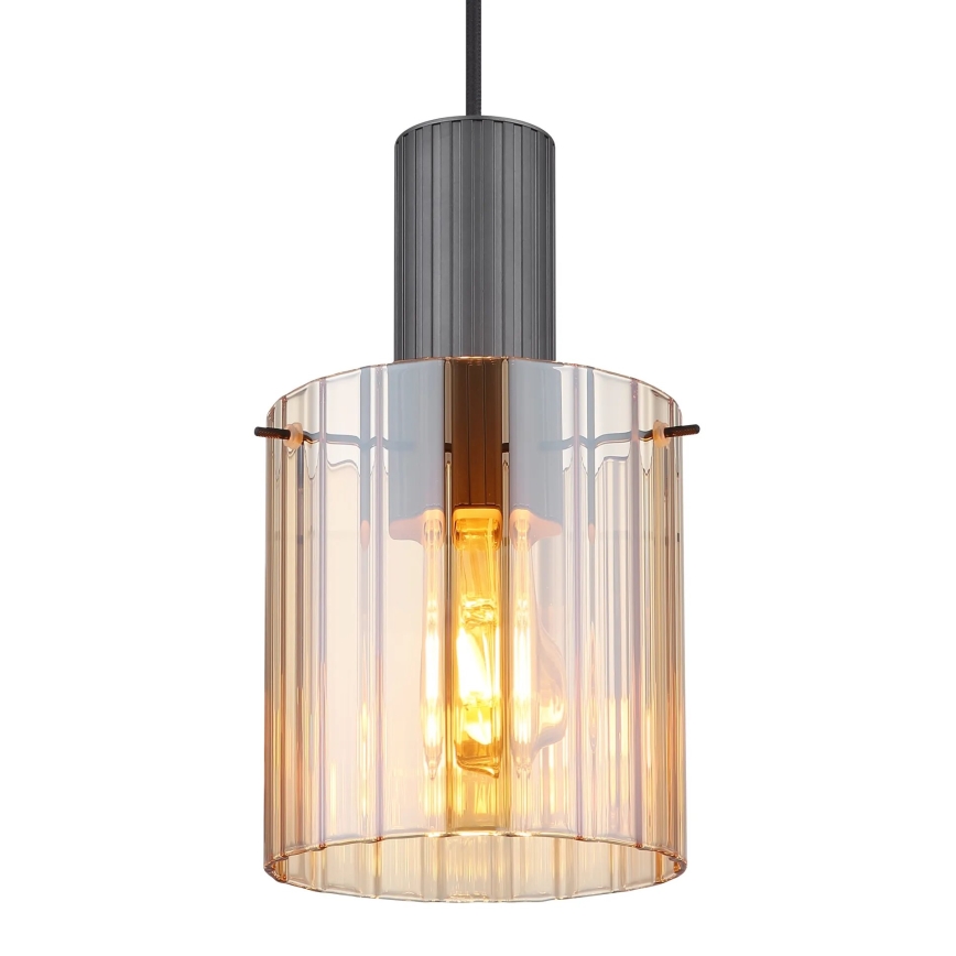 Globo - Lustra ar auklu 1xE27/40W/230V d. 18 cm brūna