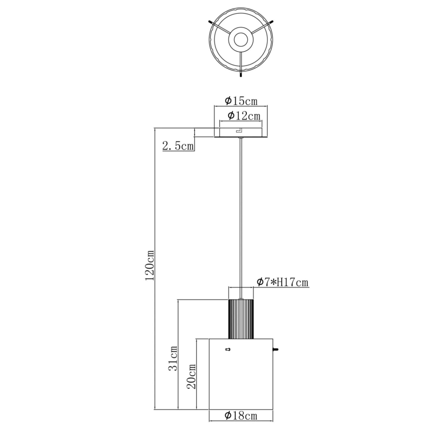 Globo - Lustra ar auklu 1xE27/40W/230V d. 18 cm balta