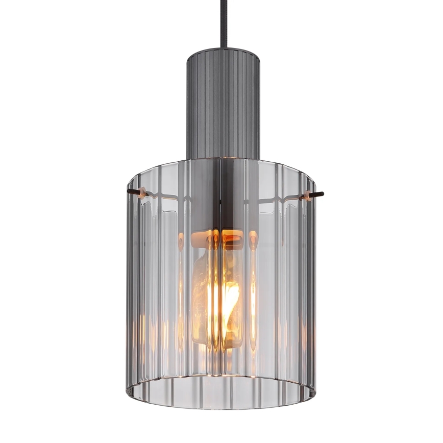 Globo - Lustra ar auklu 1xE27/40W/230V d. 18 cm pelēka