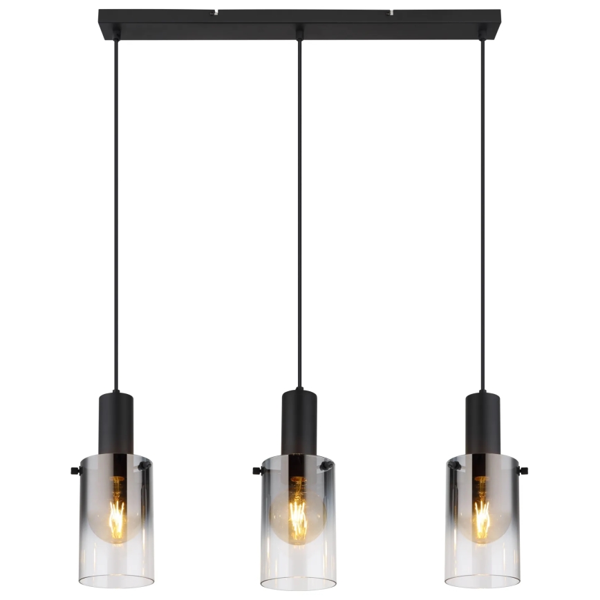 Globo - Lustra ar auklu 3xE27/40W/230V melna